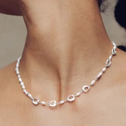 Tomfoolery Leucia Silver & Freshwater Pearl Necklace Best