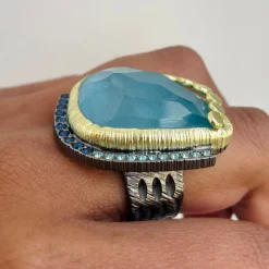 Tomfoolery ‘Life Is Really A River’ Art Ring Fashion