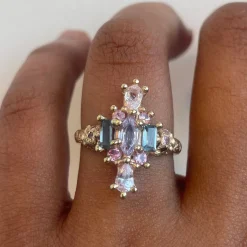 Tomfoolery Lilac Kaleidoscope Art Ring Sale