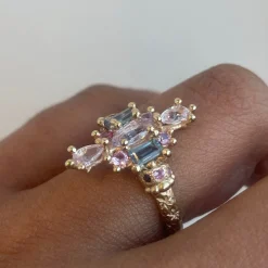 Tomfoolery Lilac Kaleidoscope Art Ring Sale