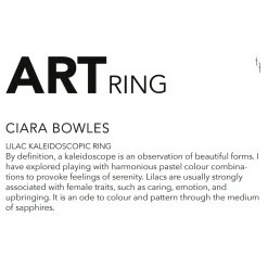 Tomfoolery Lilac Kaleidoscope Art Ring Sale
