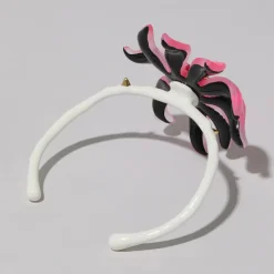 Tomfoolery Lily Lucite Flower Cuff Bracelet Magenta(Out of Stock) Outlet