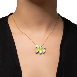 Tomfoolery Lily Lucite Flower Pendant White Online