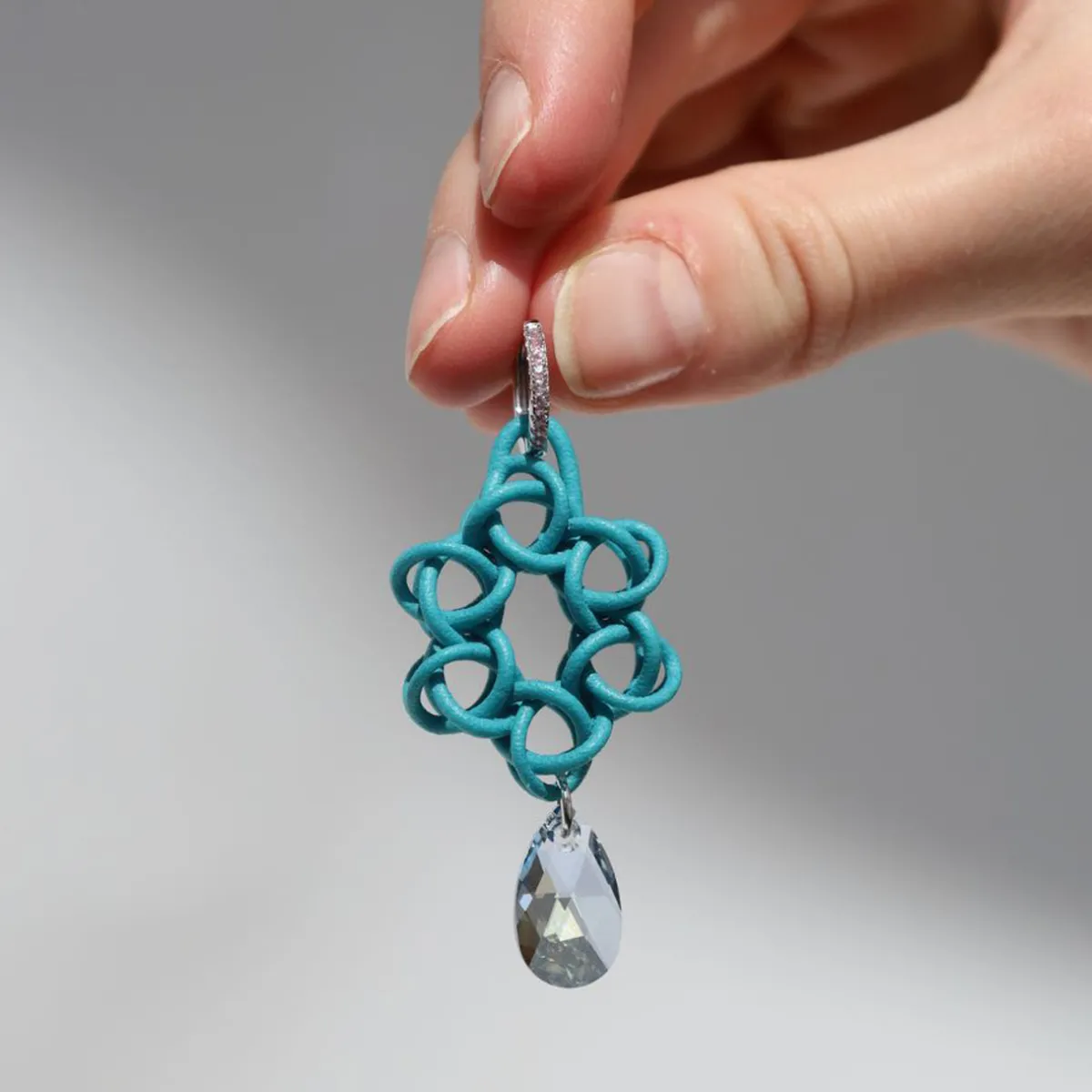 Tomfoolery Lime Green 3D Printed Cosmos Drop Earrings Best