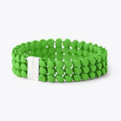 Tomfoolery Lime Green 3D Printed Geometric Bracelet Outlet