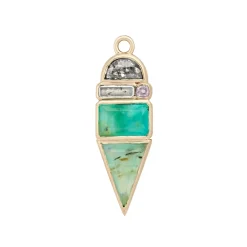 Tomfoolery Limited Edition Peruvian Opal & Diamond Point Plaque Clearance