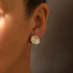 Tomfoolery Limpet Studs Silver Sale