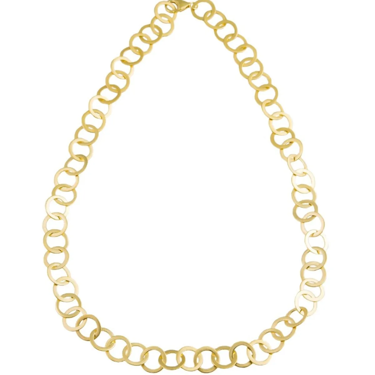 Tomfoolery Linear Circle Chain Necklace Clearance