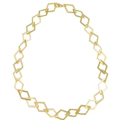 Tomfoolery Linear Diamond Chain Necklace Hot