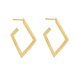 Tomfoolery Linear Diamond Hoops Fashion