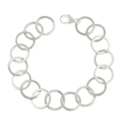 Tomfoolery Linear Large Circle Chain Link Bracelet New