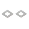 Tomfoolery Linear Large Diamond Frame Studs Best