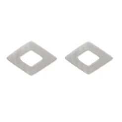 Tomfoolery Linear Large Diamond Frame Studs Best