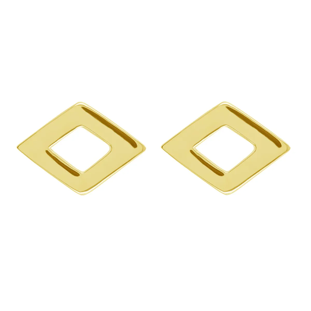 Tomfoolery Linear Large Diamond Frame Studs Best