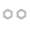 Tomfoolery Linear Large Hex Frame Studs Online