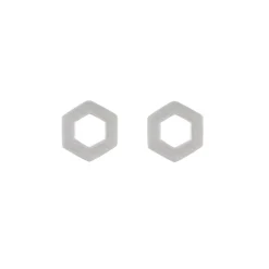 Tomfoolery Linear Mini Hex Frame Studs Sale