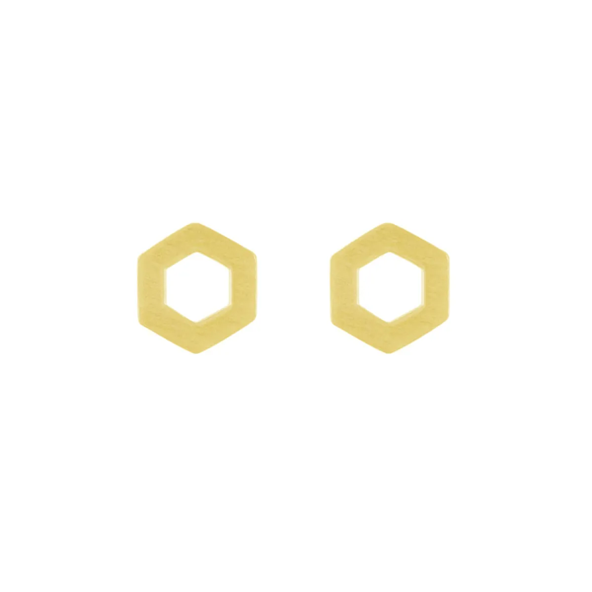 Tomfoolery Linear Mini Hex Frame Studs Sale