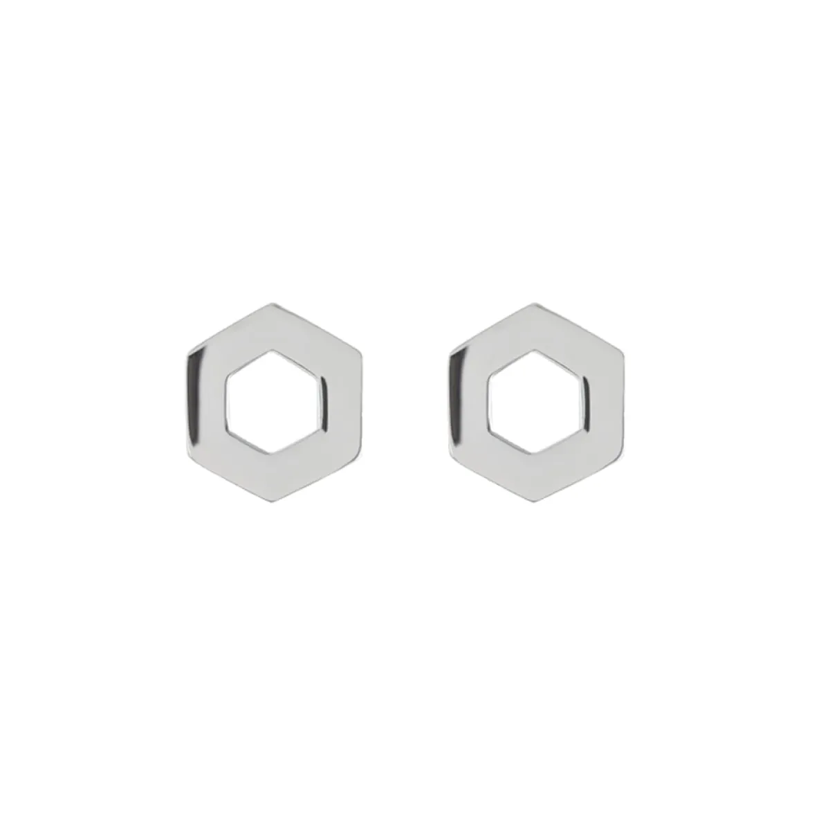 Tomfoolery Linear Mini Hex Frame Studs Sale