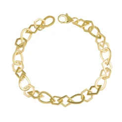 Tomfoolery Linear Multi Shape Chain Link Bracelet Clearance
