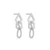 Tomfoolery Linear Multi Shape Link Drop Earrings Online