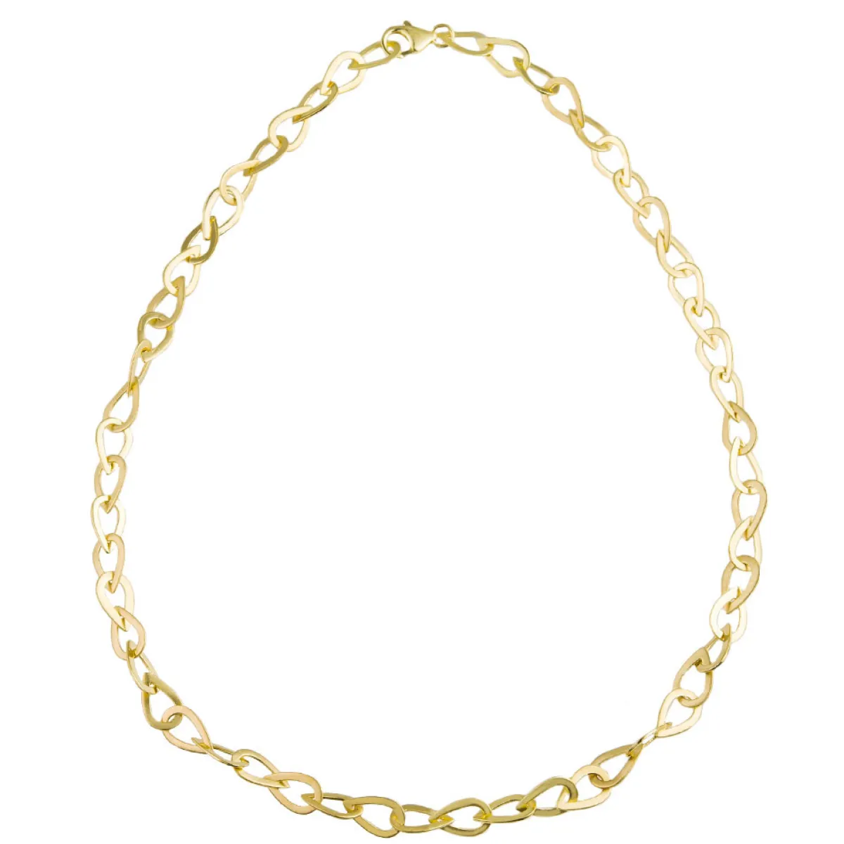 Tomfoolery Linear Pear Chain Necklace Fashion