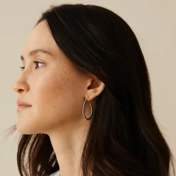 Tomfoolery Linear Pear Hoops Discount