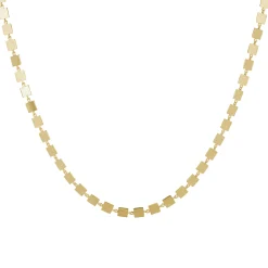Tomfoolery Linear Square Link Necklace Outlet