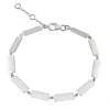 Tomfoolery Linear Wide Bar Link Bracelet New