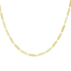 Tomfoolery Linear Wide Bar Link Necklace Discount