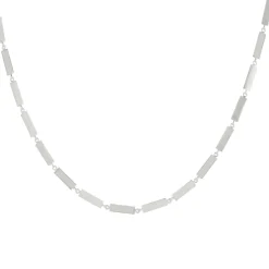 Tomfoolery Linear Wide Bar Link Necklace Discount