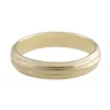 Tomfoolery Lined Yellow Gold Band Best