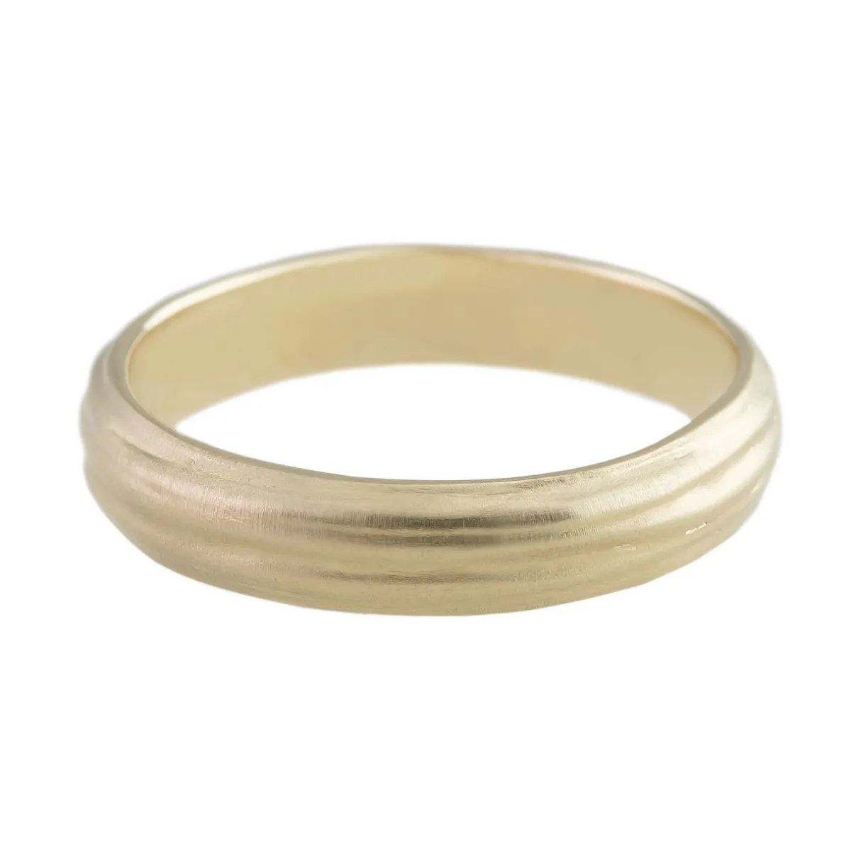 Tomfoolery Lined Yellow Gold Band Best