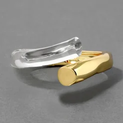 Tomfoolery Liquid Lucite Bypass Hinge Bracelet Fashion