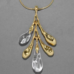 Tomfoolery Liquid Lucite Sapling Pendant Necklace Online