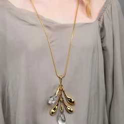Tomfoolery Liquid Lucite Sapling Pendant Necklace Online