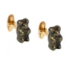 Tomfoolery Liquorice Gummy Bear Gold Cufflinks Online