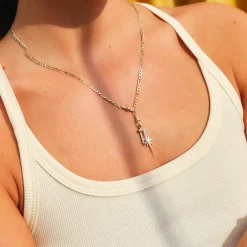 Tomfoolery London Flats Gold Chain Astra Star Pendant Sale
