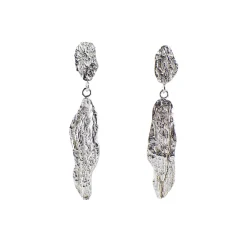 Tomfoolery London Plane Drop Earrings in Silver Discount