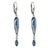 Tomfoolery Long Oval Crystal Double Drop Earrings Online