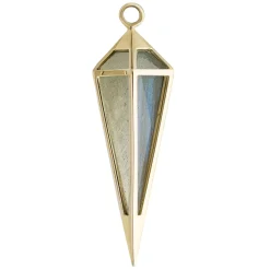 Tomfoolery Long Point Pendulum Gemstone Charm Discount