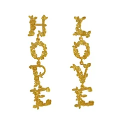 Tomfoolery LOVE & HOPE Asymmetric Drop Earrings Best