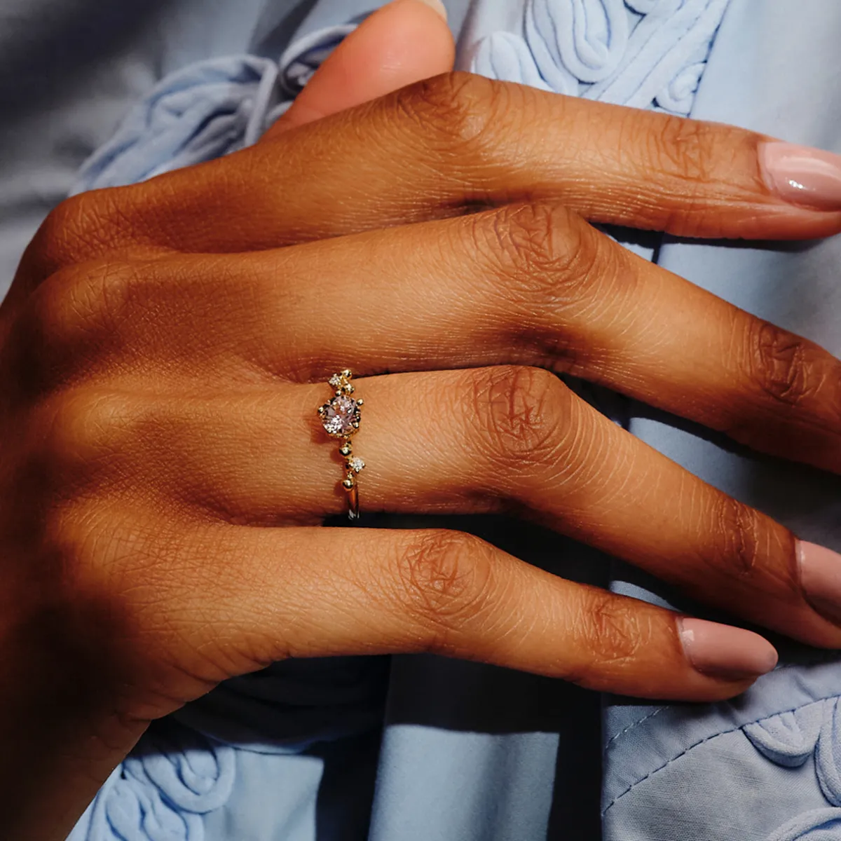 Tomfoolery Lumi Morganite Ring Hot
