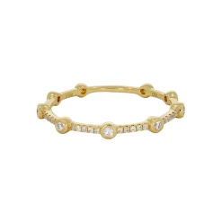 Tomfoolery Luna Dot Diamond Half Eternity Ring Best