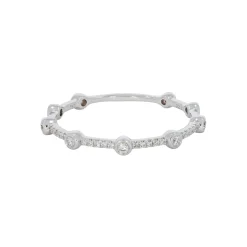 Tomfoolery Luna Dot Diamond Half Eternity Ring Best