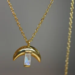 Tomfoolery LUNA Gem Silver Pendant Online