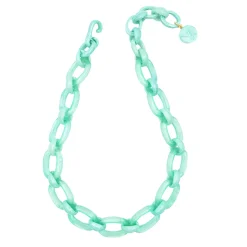 Tomfoolery Lydie Small Chain Resin Necklace in Menthol Best