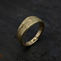 Tomfoolery Machrie Bay Gold Tapered Band Fashion