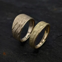 Tomfoolery Machrie Bay Gold Tapered Band Fashion