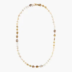 Tomfoolery Maeve Beaded Necklace Natural Mix Sale
