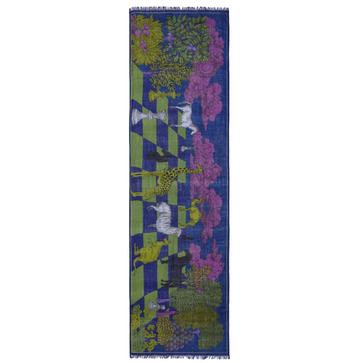 Tomfoolery Magnus 55 Printed Scarf Moss New